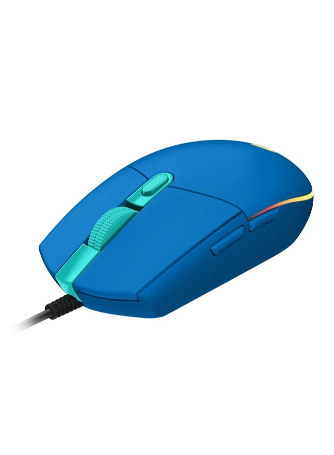 Logitech G102 High Performance Wired Gaming Mouse, Lightsync RGB lighting,200 – 8,000 DPI, Gaming-grade Sensorand a Classic 6-Button Design,Blue - Image 1