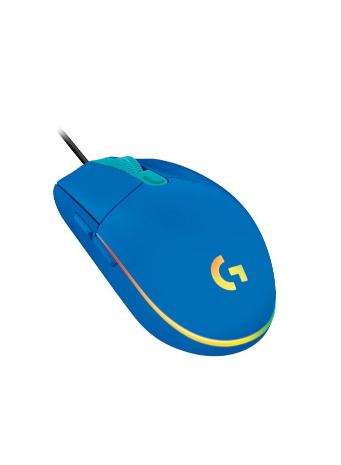 Logitech G102 High Performance Wired Gaming Mouse, Lightsync RGB lighting,200 – 8,000 DPI, Gaming-grade Sensorand a Classic 6-Button Design,Blue - Image 2