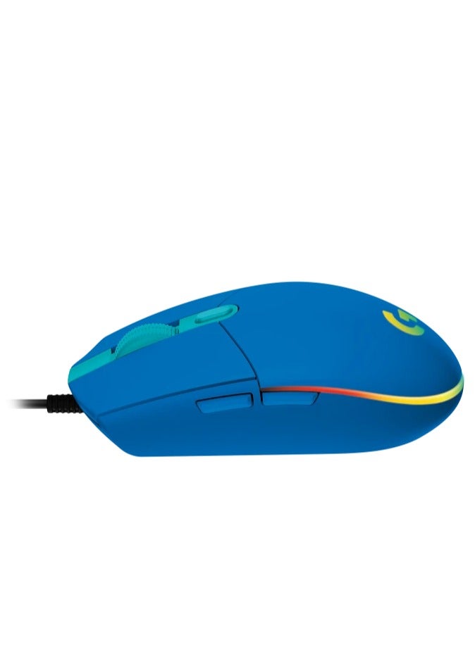 Logitech G102 High Performance Wired Gaming Mouse, Lightsync RGB lighting,200 – 8,000 DPI, Gaming-grade Sensorand a Classic 6-Button Design,Blue - Image 3