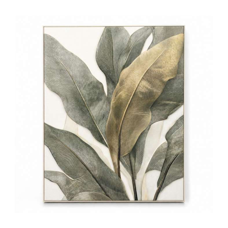 Pan Home Harith Textile Canvas 3D Wall Art 80x100cm - Green - 191HWA9900033 - Image 3
