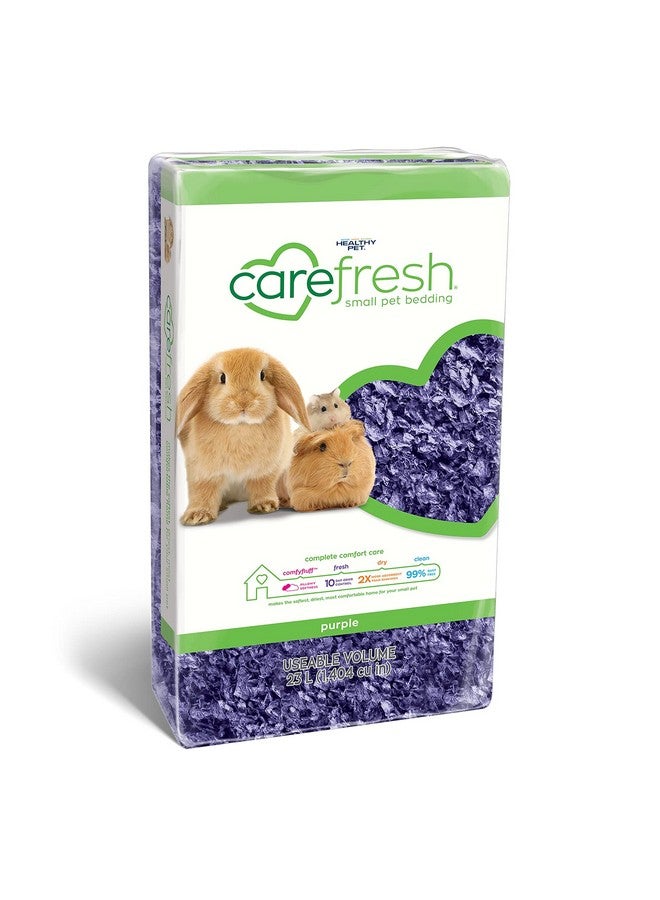 carefresh 99% Dust-Free Purple Natural Paper Small Pet Bedding with Odor Control, 23 L - Image 1