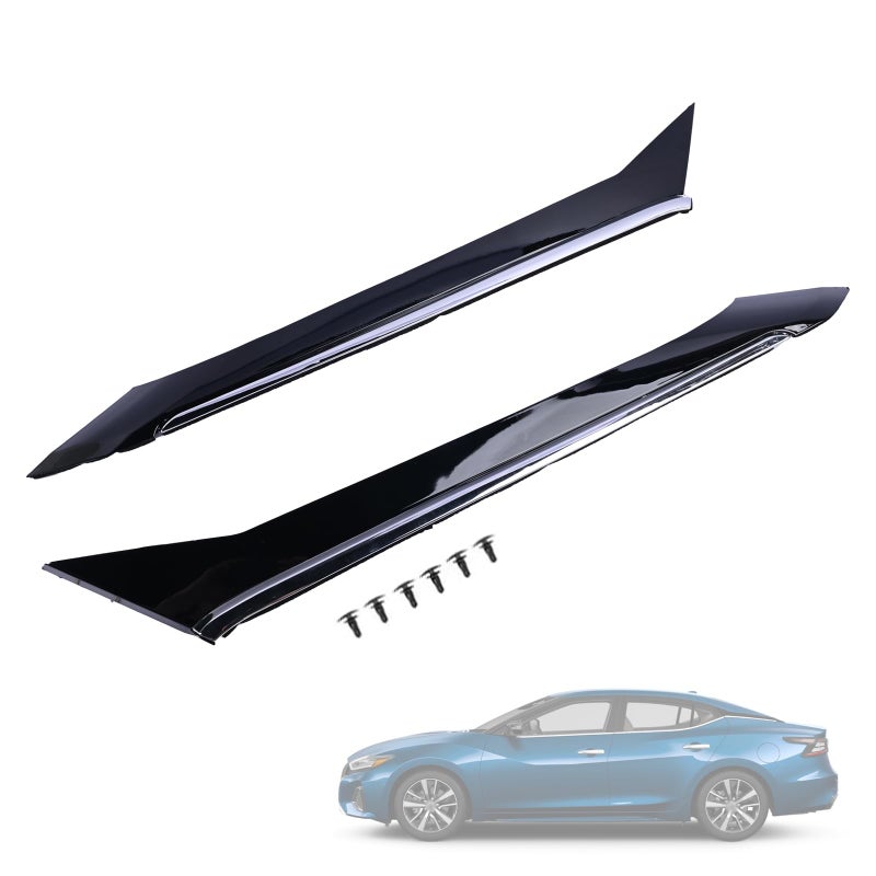 Getfarway A Pair C Pillar Trim Molding 788739DJ1A 788739DD0A 788734RA0A Compatible with Nissan Maxima 20162021 Rear Left Driver Side Body Molding Panel Black