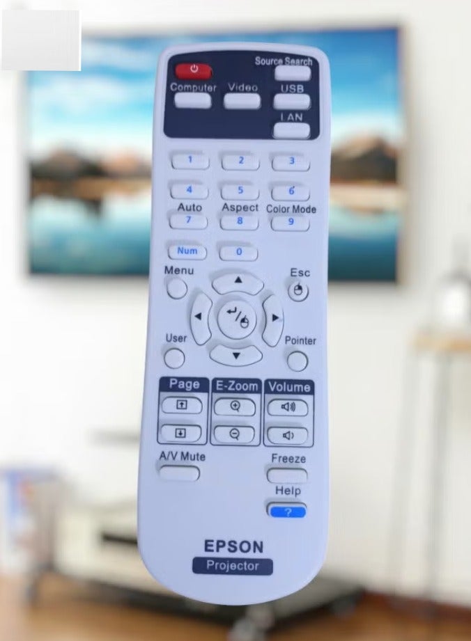 Universal Remote Control for Projector – Compatible with All Projector Models (Home Cinema, PowerLite, EB, EX, VS, BrightLink, EMP Series) – Easy-to-Use, No Programming Required, Long-Range, Durable Control for Projector Settings - Image 3
