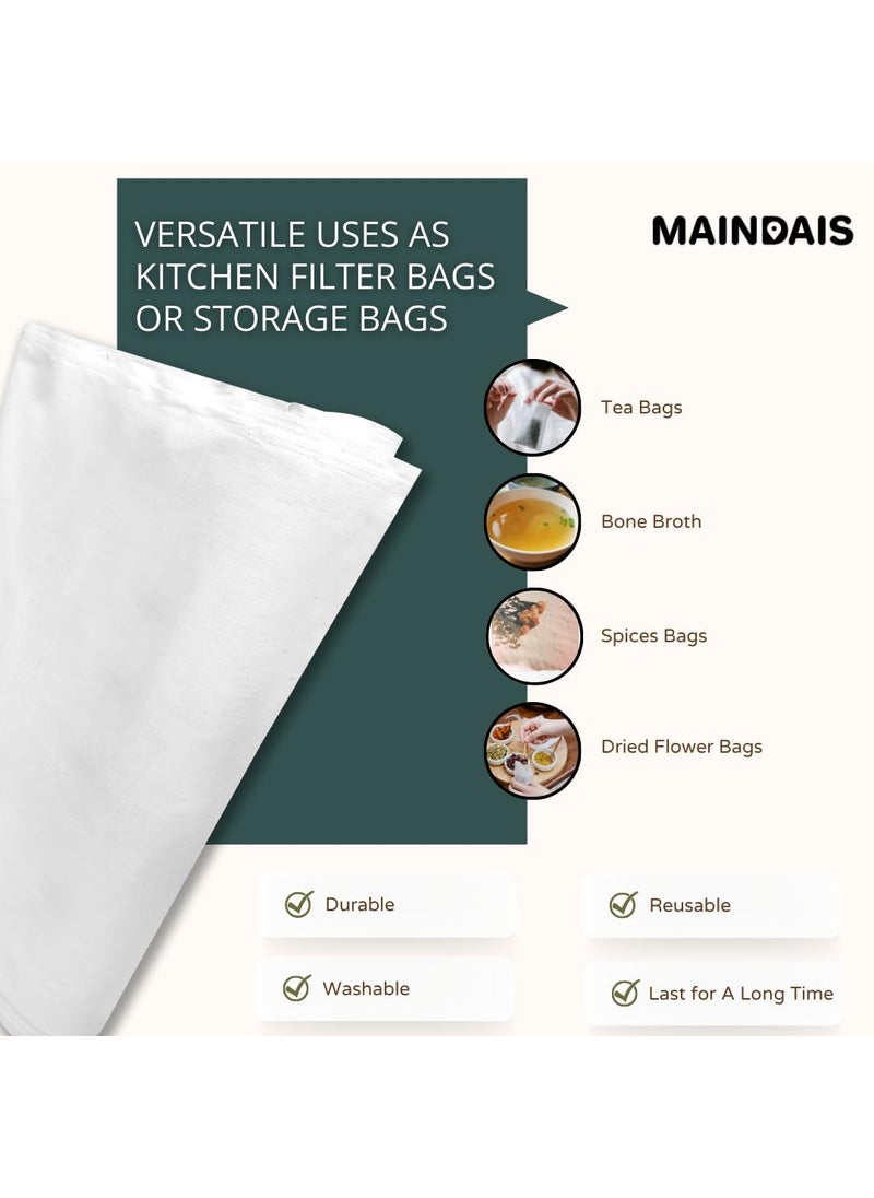 MAINDAIS MAINDAIS Organic Muslin Cotton Cloth Strainer CheeseclothCraft Cheese Paneer Wrap ChapatiRoti Steam Momos Idlis Filter Yogurt Paneer Curd Cooking Baking HomeCloth3 Meter  - Image 5