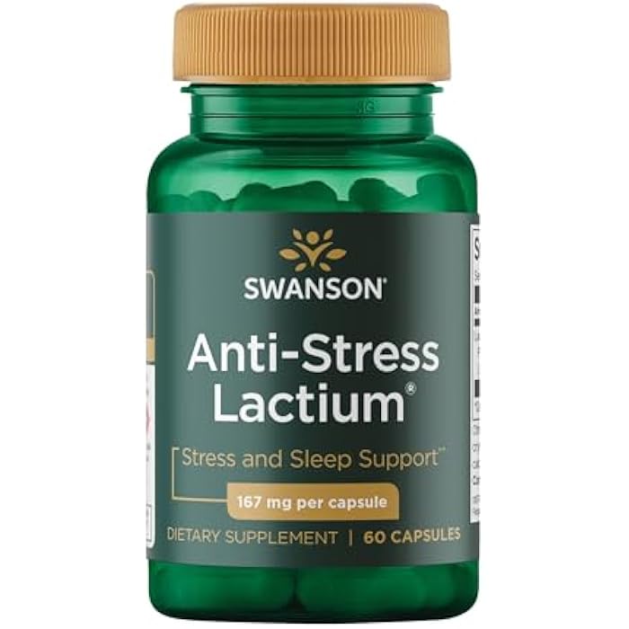 Swanson Women's Anti-Stress Formula (Lactium) - Helps Counter Stress, Promotes Relaxation and Sleep Support - (60 Capsules, 167mg) 1 Pack - Image 1