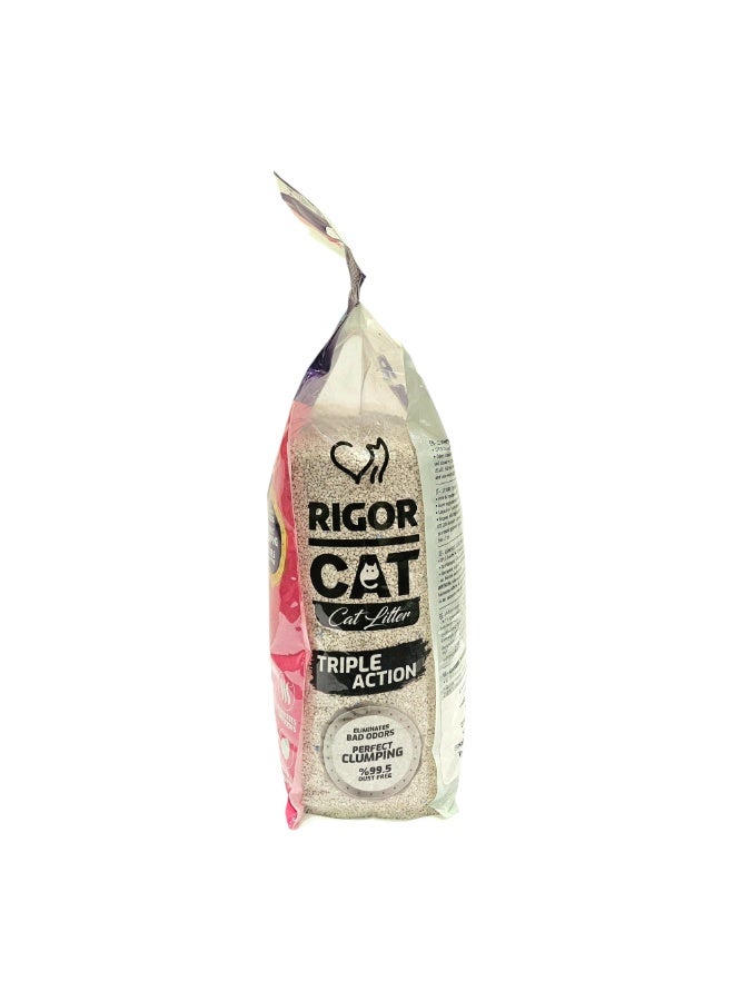 ريجور رمل قطط 5لتر  برائحة صابون مارسيليا ثلاثي الفاعلية - Image 4