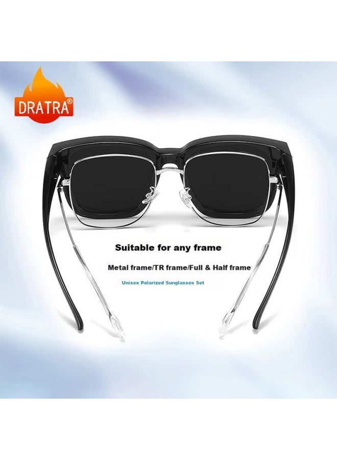 Dratra Sunglasses Clip-On For Men And Women, Compatible With Prescription Glasses, For Driving, Fishing, And Sun Protection - Image 2