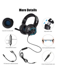 N11 Wired Gaming Headset for PC, Computer Headphones with Noise Cancelling Microphone, Wired Headset & LED Light Gaming Headphones for PS4/PS5 Console Laptop - pzsku/Z13ACAFCDDD355894DEC5Z/45/_/1735287985/5d81c5f7-840b-49cc-9aa1-fcef81f9b038