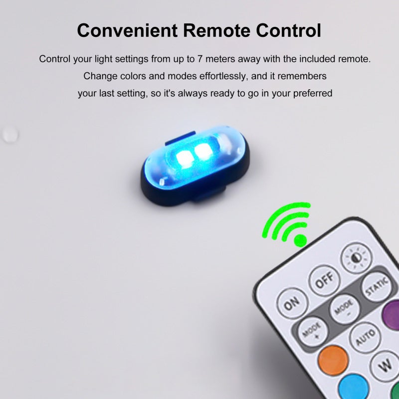 مصباح تحذير LED عالمي: 6 مصابيح مقاومة للماء IP65 - 8 ألوان حية وآليات ومضات متعددة وبطارية طويلة الأمد سعة 110 مللي أمبير ساعة، مضيء أمان لركوب الدراجات النارية والدراجات الهوائية والدراجات الكهربائية والإنقاذ على الطريق والأعمال الطارئة - Image 5