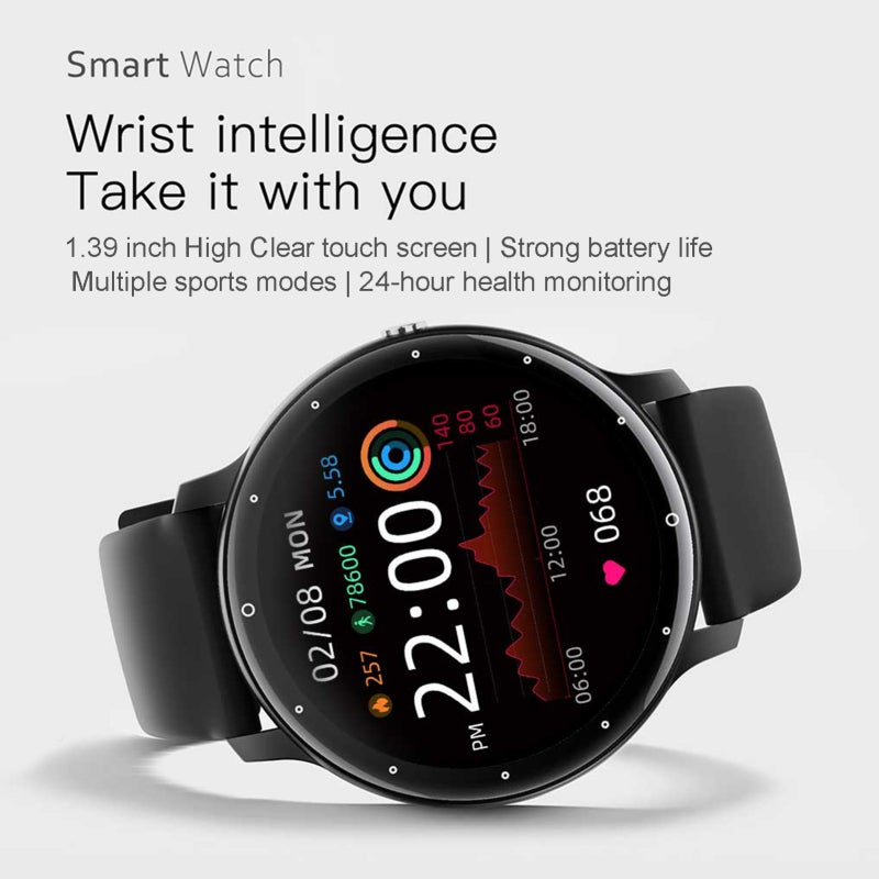 Smart Watch: 1.28-Inch TFT High-Clear Color Screen - High-Fidelity 3D Sound Quality Fitness Watch for Men With AI Voice Assistant & BT Call Function - Image 2