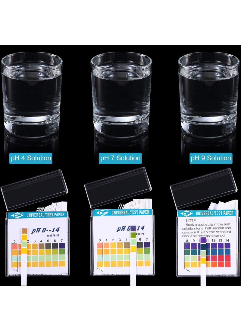 Hicarer 200 Strips Plastic Ph Test Strips Universal Ph 014 Litmus Test Paper with Storage Case for Saliva Urine Water Soil Testing Pet Food and Diet Monitoring  - Image 4