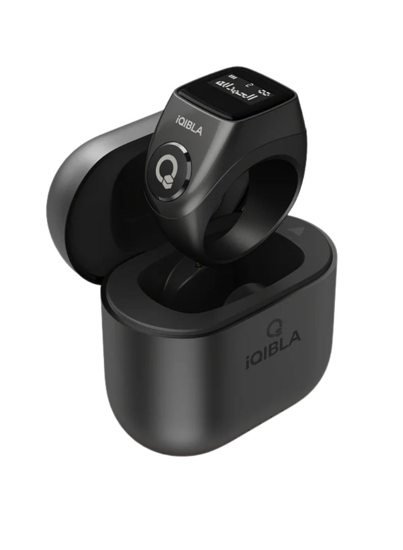 iQIBLA Smart Zikr Ring Jood 3 with Qibla Direction, Tasbih Counter, Prayer Reminder, Step Tracking & Charging Box - Image 3