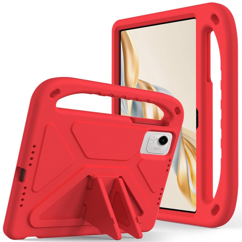 erorex For Honor Pad X9a / X9 Pro 2025 Handle EVA Shockproof Tablet Case with Holder(Red) - Image 1