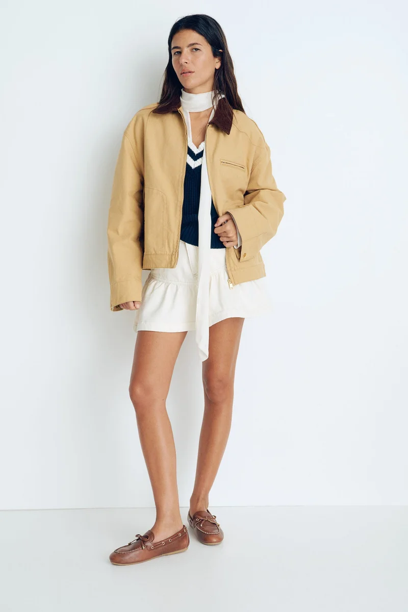 H&M Corduroy-collar jacket