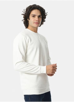 Men White Knitted Casual Pullover - pzsku/Z13ACFF30FC908D36A87FZ/45/_/1731018223/176275f9-3b45-4b5f-ab61-53cb10a7c0f9