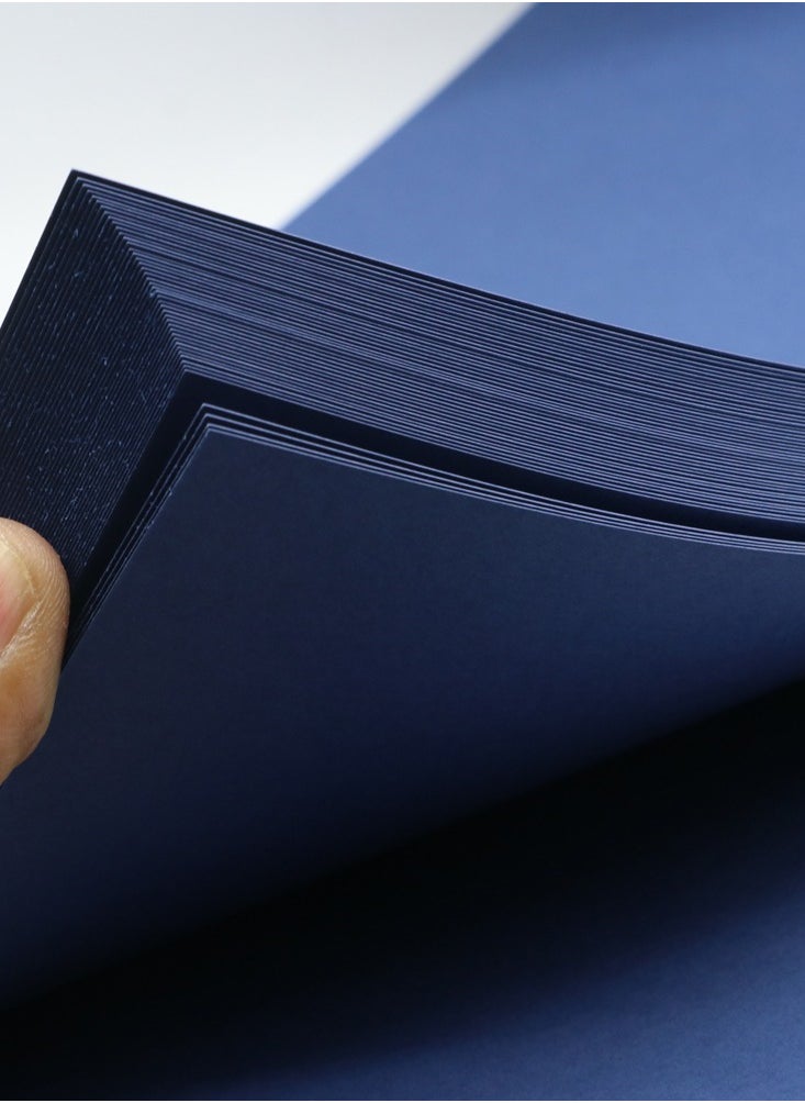 firstnock Color Card Paper Navy Blue, A5 - 20 Sheets - 250GSM Thick Colored Card Stock - Premium Craft Paper for DIY, Invitations, Arts & Crafts and Printing  - Image 2
