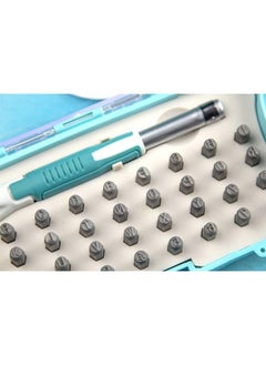 Cousin DIY Stamp & Go Metal Stamping Kit for Jewelry Making, Bits with Letters, Numbers and Symbols, Teal 