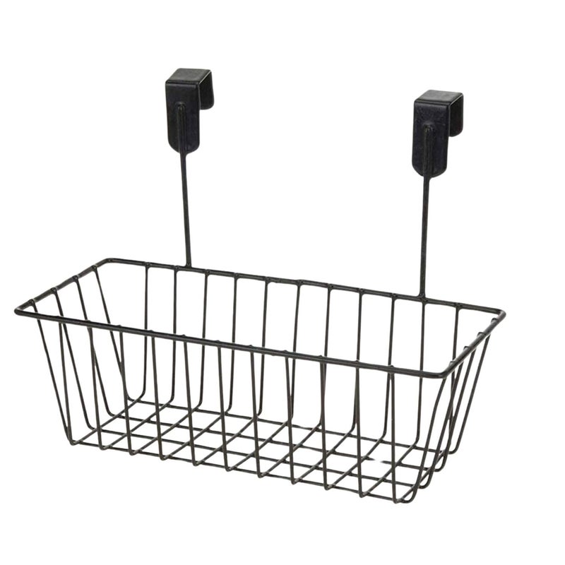 Go Hooked Metal Hanging Storage Basket Cabinet Door Organiser Assorted Colour Durable Versatile Stylish Heavy Duty Space Saving Sturdy Metal Efficient Compact Practical Modern - Image 1