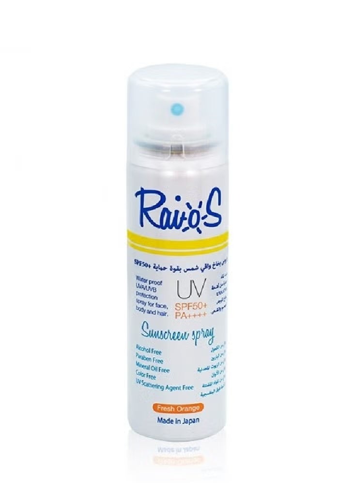 Raios Sunscreen spray Fresh orange 70 ml - Image 3