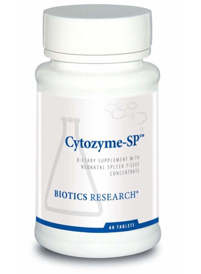 Biotics Research Cytozyme SP Neonatal Spleen. Supports Healthy Iron and Bilirubin Levels, Provides Immune Support, Supports Spleen Function, SOD, Catalase, Potent Antioxidant Activity 60 Tabs - Image 1
