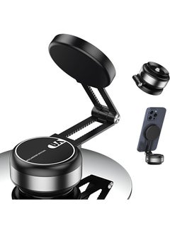 LKTOCAFT Automatic Strong Vacuum Sunction Car Phone Holder with Retractable and Foldable Arm, Intelligent One-Click Removal Car Mount, Magnetic Universal Stable Mobile Phone Holder and Phone Stand  - Image 1