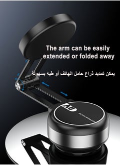 LKTOCAFT Automatic Strong Vacuum Sunction Car Phone Holder with Retractable and Foldable Arm, Intelligent One-Click Removal Car Mount, Magnetic Universal Stable Mobile Phone Holder and Phone Stand  - Image 3