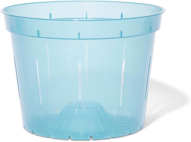 rePotme Orchid Pot - 8 inch Slotted Orchid Pots with Holes - 3 Pack (Blue Sapphire) - Image 2