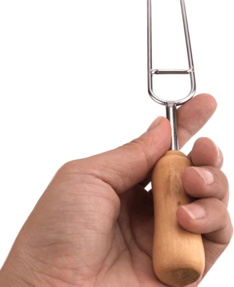 klarako Kebab Skewers Double Prong BBQ Skewers for Grilling Long Reusable Shish Kabob Stainless Steel Sticks Set 6pcs 15.8" - Image 5