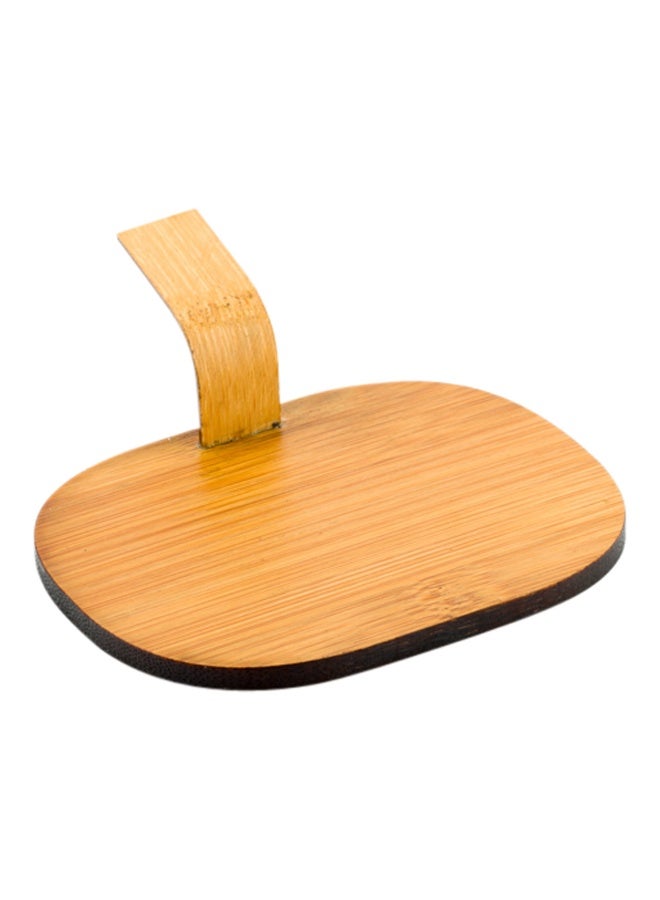 Restaurantware 4 Inch x 3 Inch Bamboo Serving Plates, 100 Oval Pastry Plates - With Handle, Disposable, Bamboo Mini Bamboo Plates, For Weddings, Parties, And Catered Events  - Image 1