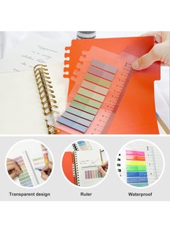 DUNISO 2 Pcs Spiral Notebook For Work, Hardcover Notebooks, College Ruled With Dividers Tabs Bound Journal, For School Office Supplies Note Taking, 15.9”x8.2”(Black/Brown)  - Image 5