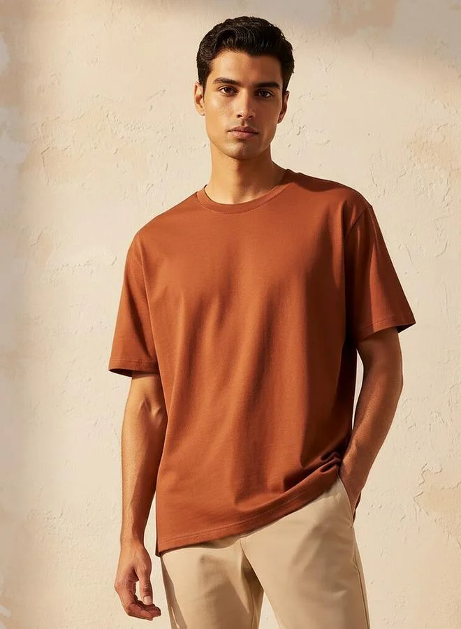 Splash FAV Men Relaxed Fit Crew Neck Short Sleeve T-shirt