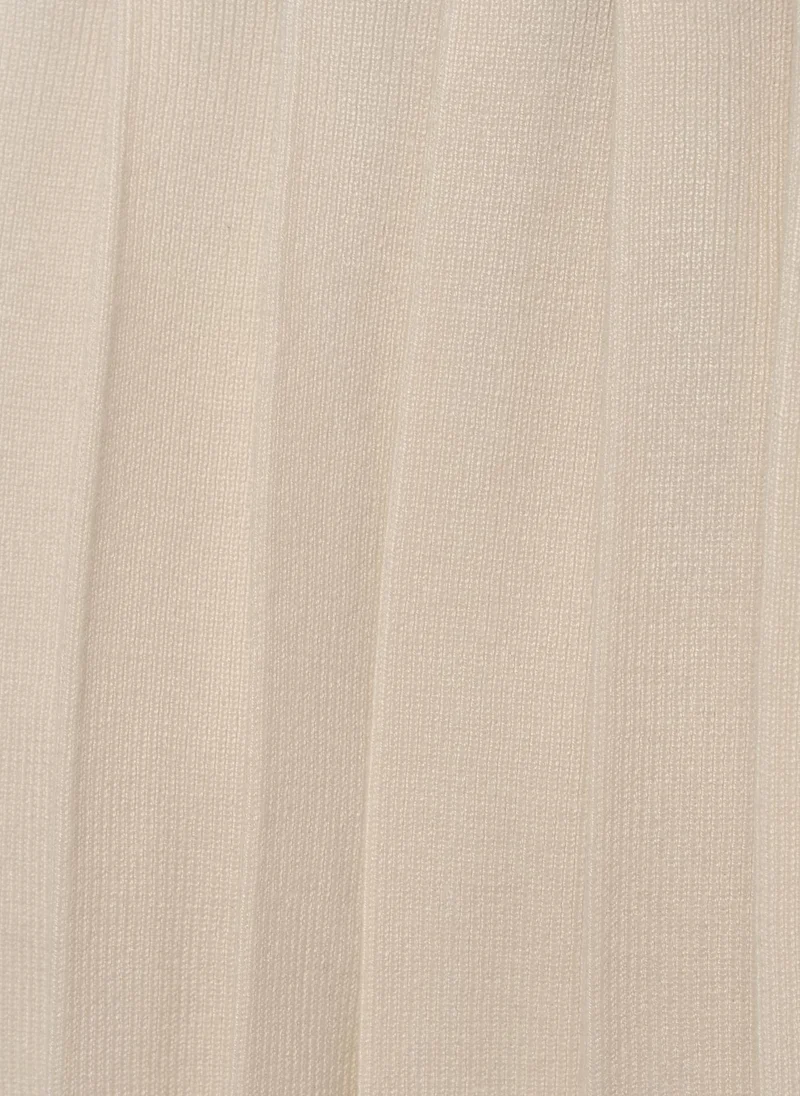 Lichi Pleated jersey knit mini skirt
