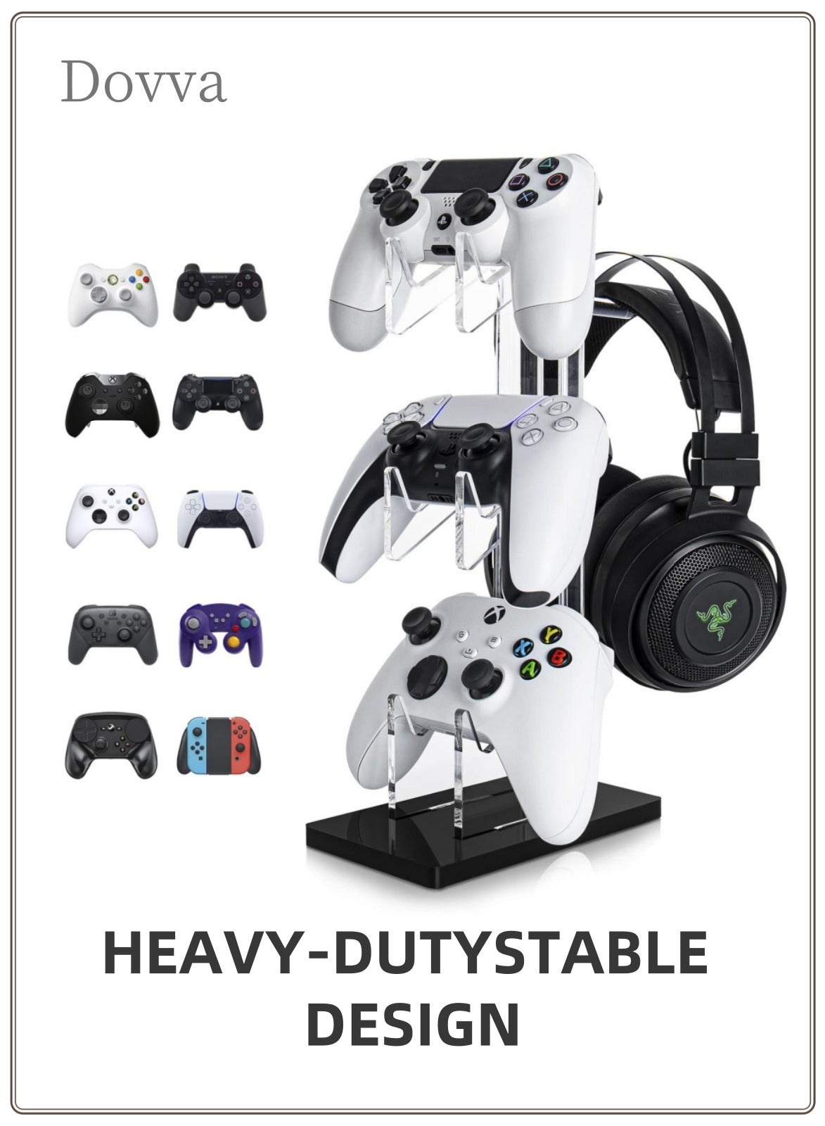 dovva Dovva 3 Tier Controller Stand And Headset Holder Z13AD7B58E3ABEEFB7952Z