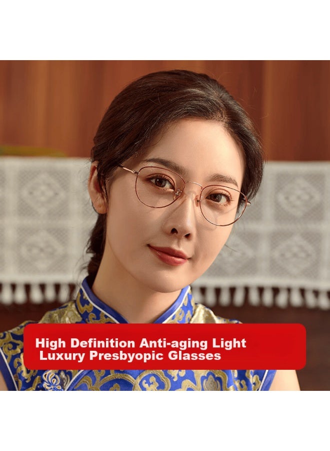 Pulais Reading Gl For Women, Imported Ultra-light Anti-aging Blue Light Blocking High Definition Premium Comfortable Presbyopic Gl 9041 150 Degrees - Image 1