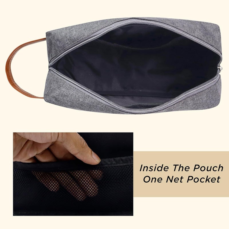 AYAHA Polyester Toiletry Bag for Men & Women, Travel Pouch for Toiletries Shaving Kit & Cosmetics, Water Resistance Pouch for Travel Accessories, Suticase Organizer Gadget Bag Travel Pouch for Make Up - Image 3
