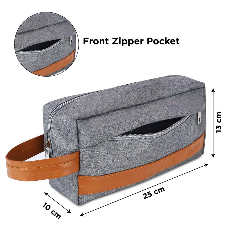 AYAHA Polyester Toiletry Bag for Men & Women, Travel Pouch for Toiletries Shaving Kit & Cosmetics, Water Resistance Pouch for Travel Accessories, Suticase Organizer Gadget Bag Travel Pouch for Make Up - Image 4