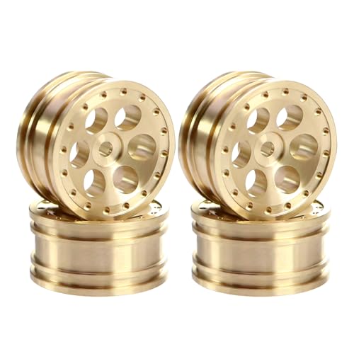 FACCNOY Brass 07 Wheel Rim Hub for AXIAL SCX30 Ford Bronco 4X4 SCX30 Jeep Wrangler JLU 4X4 RC Crawler Car Upgrade Parts Six Holes - Image 1