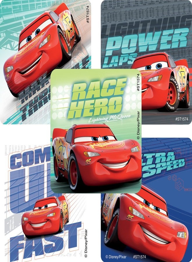 SmileMakers Cars Lightning McQueen Favorites Stickers - Prizes and Giveaways - 100 per Pack