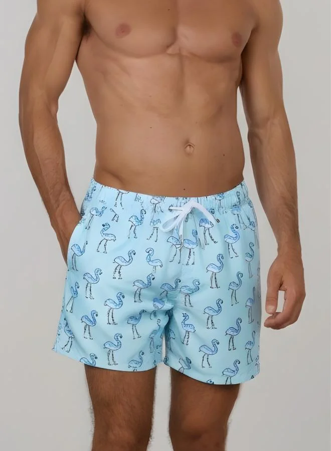 Just Nature Premium Quick Dry Free Flamingo Swim Shorts