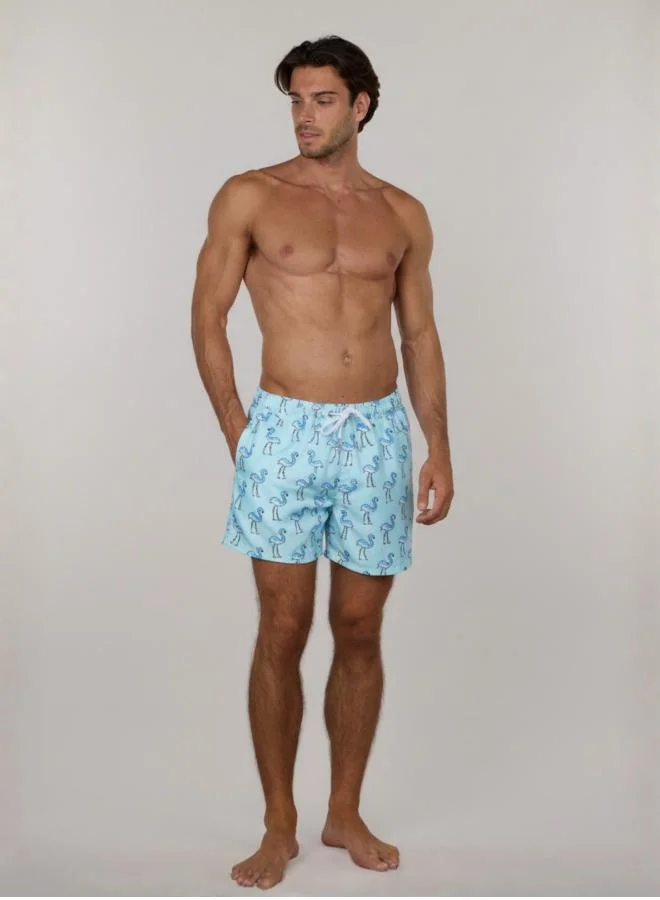 Just Nature Premium Quick Dry Free Flamingo Swim Shorts