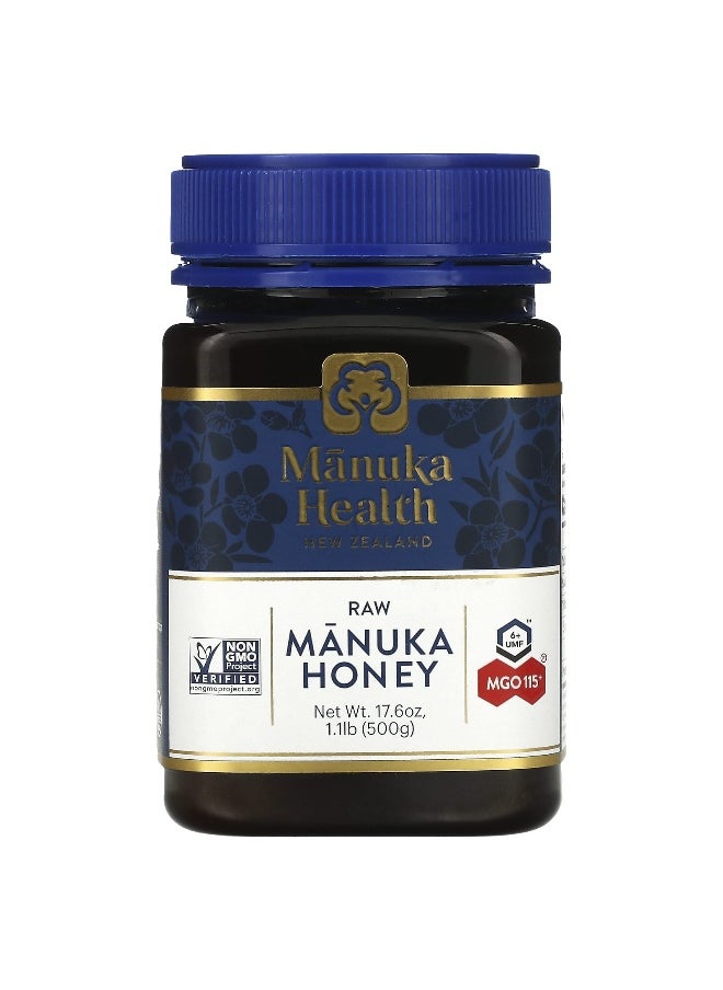 Manuka health Manuka Health, Raw Manuka Honey, UMF 6+, MGO 115+, 17.6 oz (500 g) 