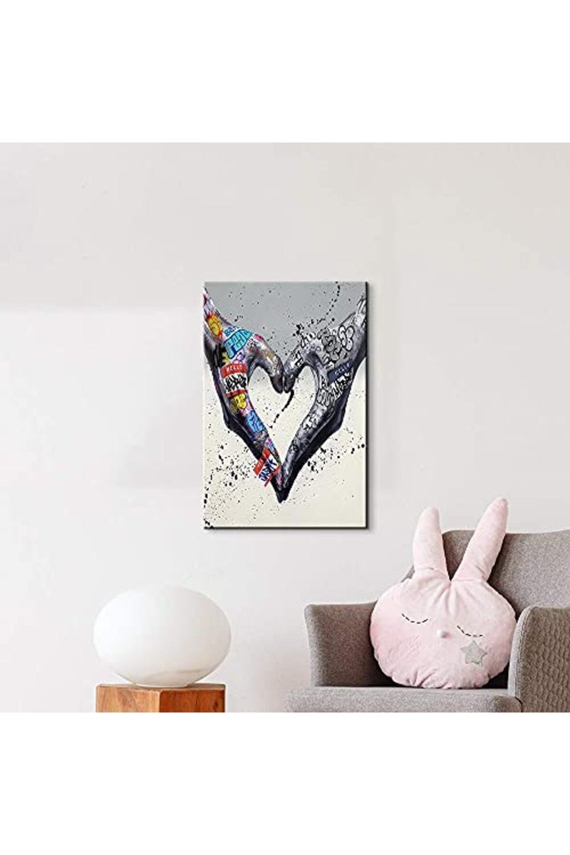 Mistyefly Graffiti Art Wall Decor Graffiti Art Graffiti Poster Graffiti Decor Wall Art Love Bedroom Street Graffiti Art Colorful Abstract Wall Art Pop Graffiti Art for Home Decor Ready to Hang (12''Wx18''H) - Image 3