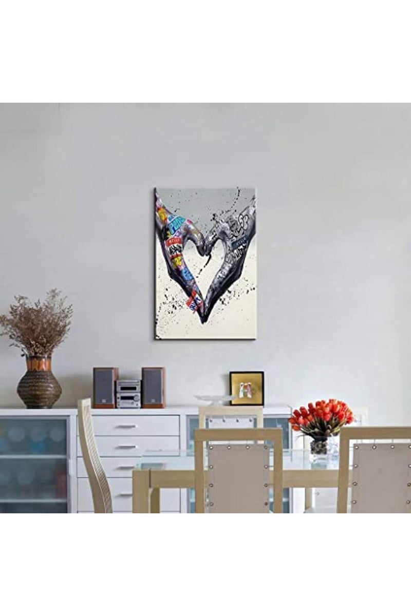 Mistyefly Graffiti Art Wall Decor Graffiti Art Graffiti Poster Graffiti Decor Wall Art Love Bedroom Street Graffiti Art Colorful Abstract Wall Art Pop Graffiti Art for Home Decor Ready to Hang (12''Wx18''H) - Image 4