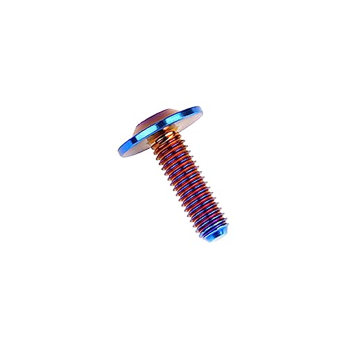 Wanyifa Titanium Torx Head M6 x15 20mm Bolt Screw for Bicycle Motorcycle Car Modification Pack of 6 (Fire Burning Blue, M6x20mm) - Image 3