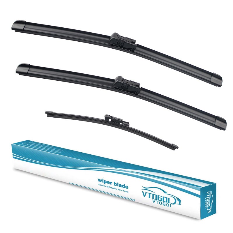VTOGOI Wiper Blades With Rear Wiper Blades Set For 20182023 Land Rover Range Rover Velar Automotive Replacement Windshield Wiper Blades That Meet OEM Quality Easy DIY Install 26 1913Set of 3