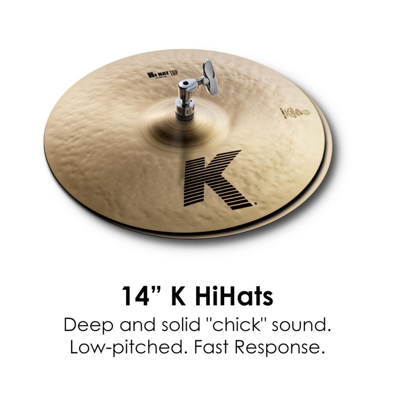Zildjian حزمة صنجات زيلدجيان K المتنوعة، بوصة (K0800) - Image 3