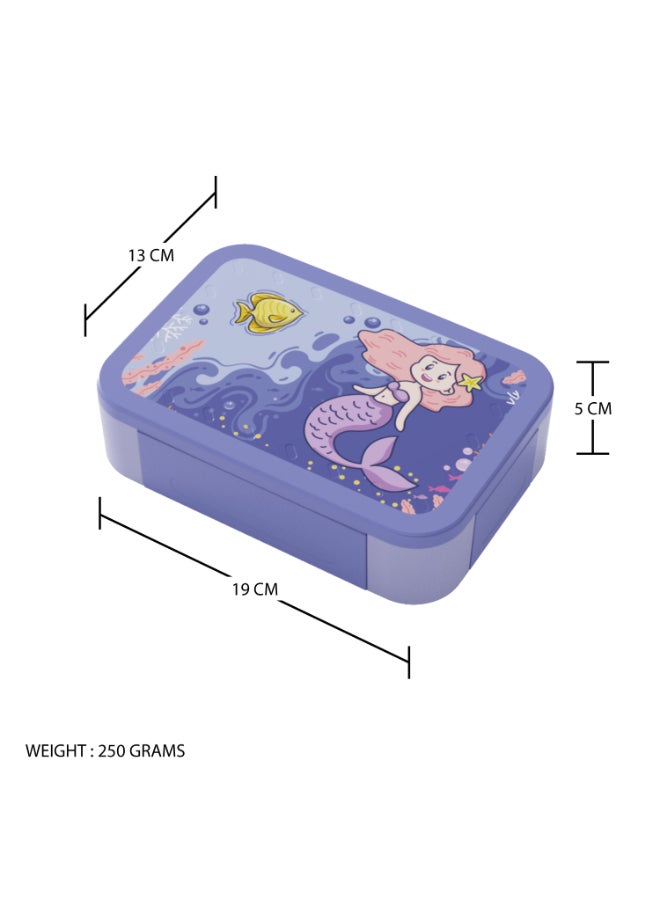Pearl Kids Small Plastic Bento Box – Mermaid Design, Bpa-Free, Leakproof, Compact Lunch Container For Kids, Pk0002 - Image 2