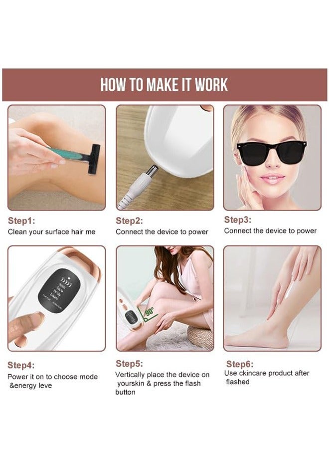 general Ice Compress IPL Laser Hair Removal Device and 999,999 Flashes Permanent Painless Home Laser Hair Removal for Women and Men - Image 3