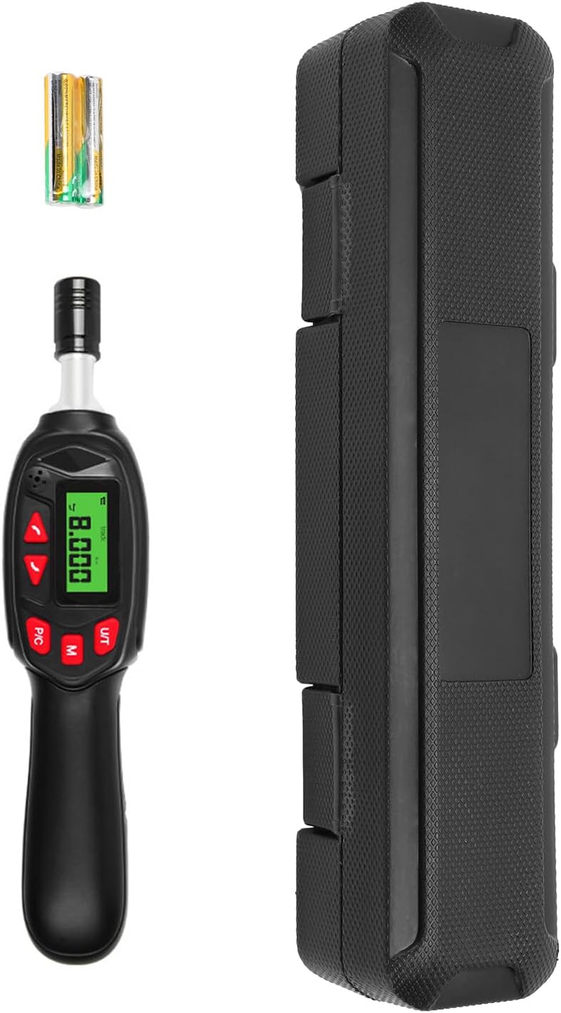 Naroote Digital Torque Screwdriver, Reversible Wrench Ergonomic Handle Bidirectional Ratchet 5 Torque Units, 2% High Measurement Accuracy, Track Peak Pre Modes for Gunsmithing (8BN) - Image 1