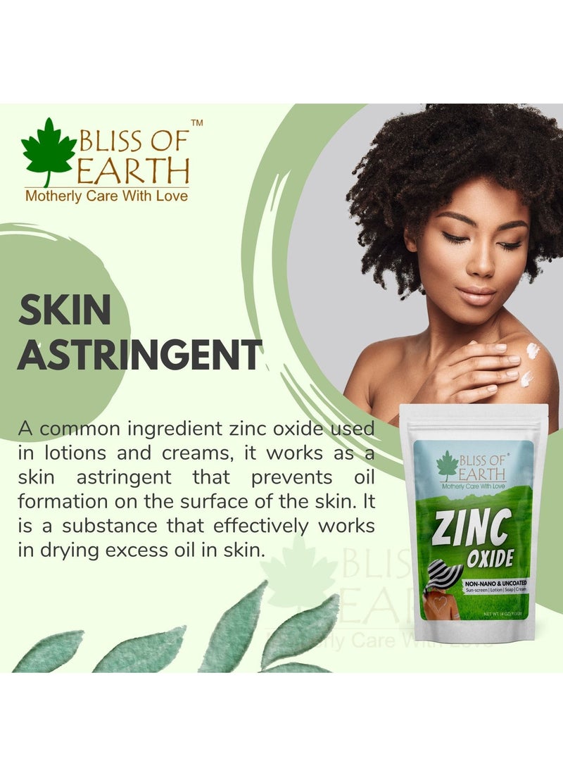 Bliss of Earth 4 oz Zinc Oxide Powder Non Nano & Uncoated for Skin Face, Cosmetic & DIY Product 113Gm - Image 5